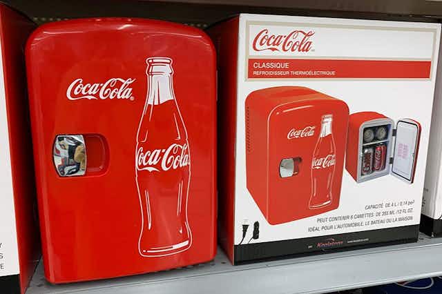 Coca-Cola and Other Mini Fridges at Walmart: Prices Start at Just $28 card image