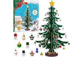 Wooden Tree Advent Calendar