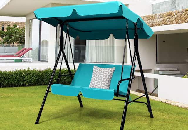 Online Only: $72 Patio Swing at Walmart.com (Reg. $159) card image