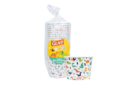 Glad for Kids Dinosaur Paper Bowls