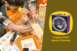 Next Home Depot Kids Workshop: Build a Space Odyssey on Aug. 2 card image