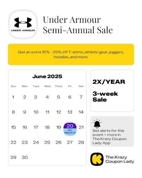 Under Armour Semi-Annual Sale 2025 date