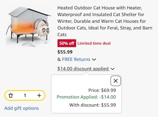 heated cat house