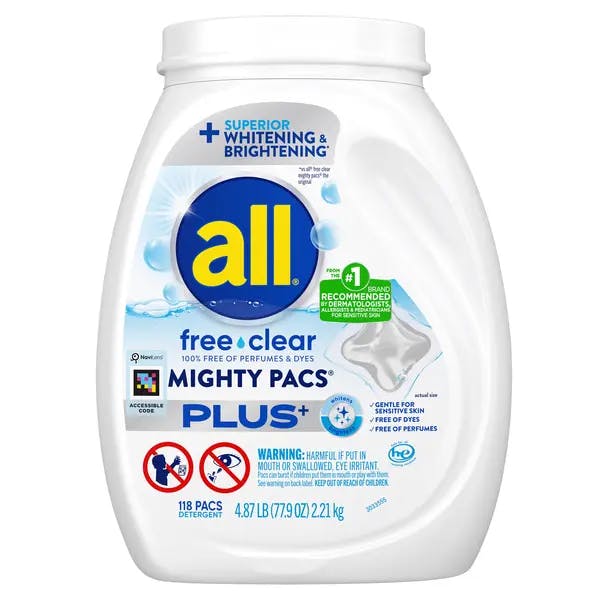 all® free clear MIGHTY PACS® PLUS+