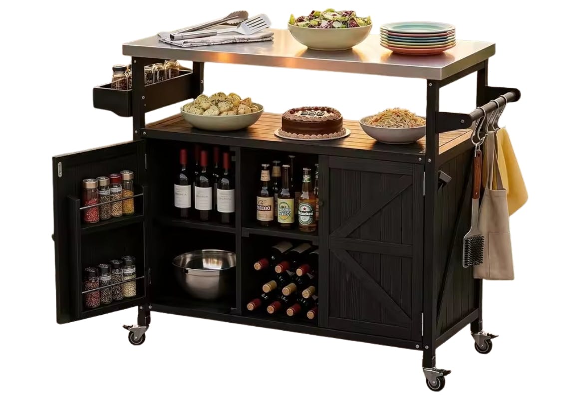 Outdoor Grill Cart