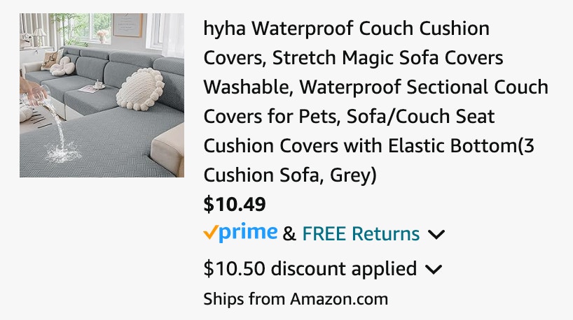 Cushion covers cart