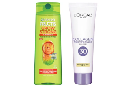 2 L'oreal + 4 Garnier Products