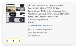 4K Dash Cam Front and Rear