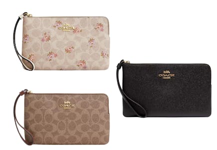 Coach Large Corner Zip Wristlet