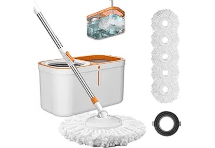 Spin Mop and Bucket