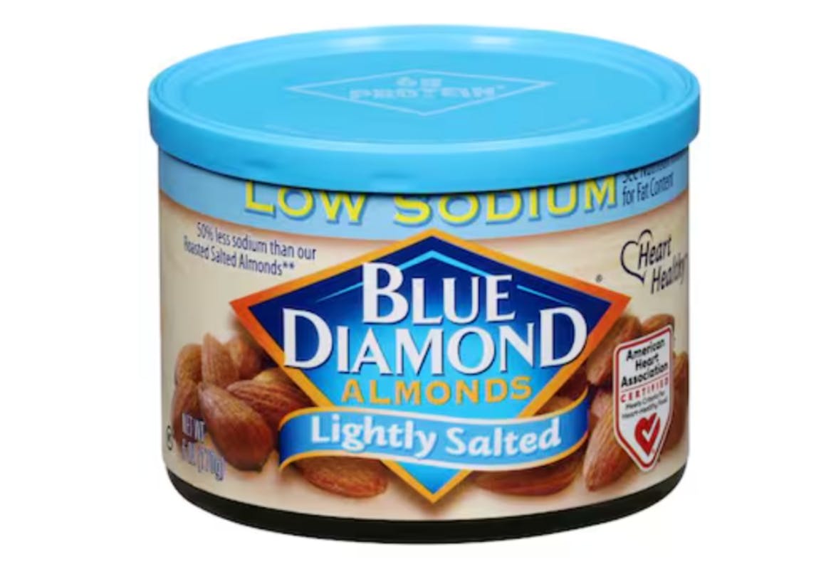 2 Blue Diamond Almonds Cans