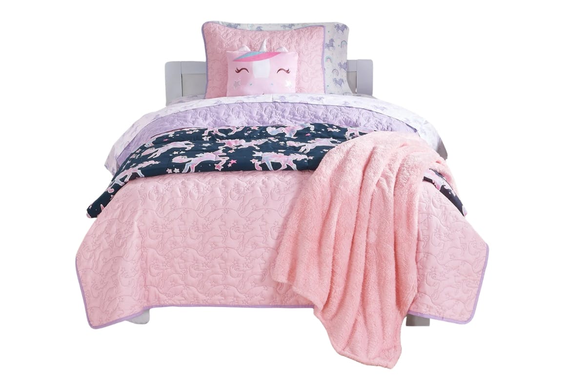 Kids' Reversible Quilt Set