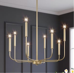 Metal 8-Light Chandelier