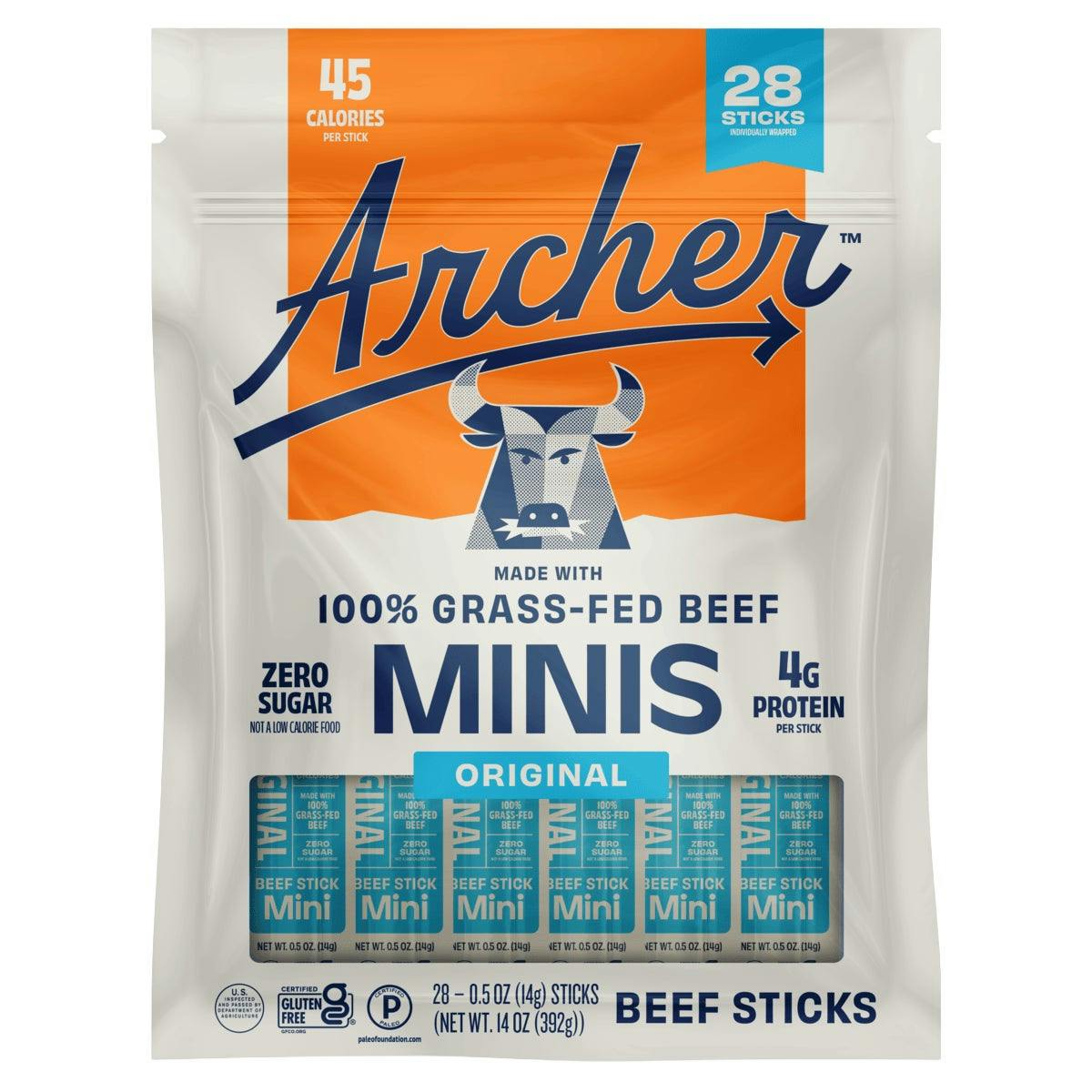 Country Archer Beef Stick Minis Bag