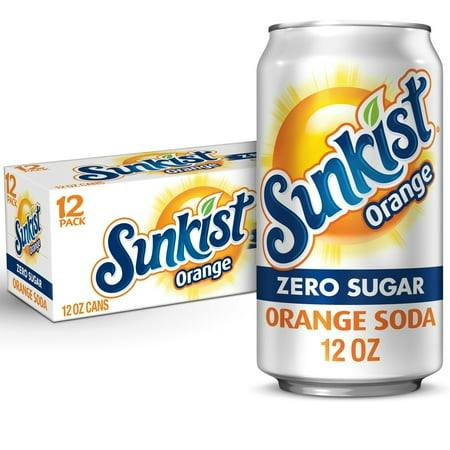 Sunkist Zero Sugar Soda 12-Pack