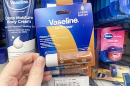 2 Free Vaseline Lip Balms + $0.69 Vaseline Lotion at Meijer card image