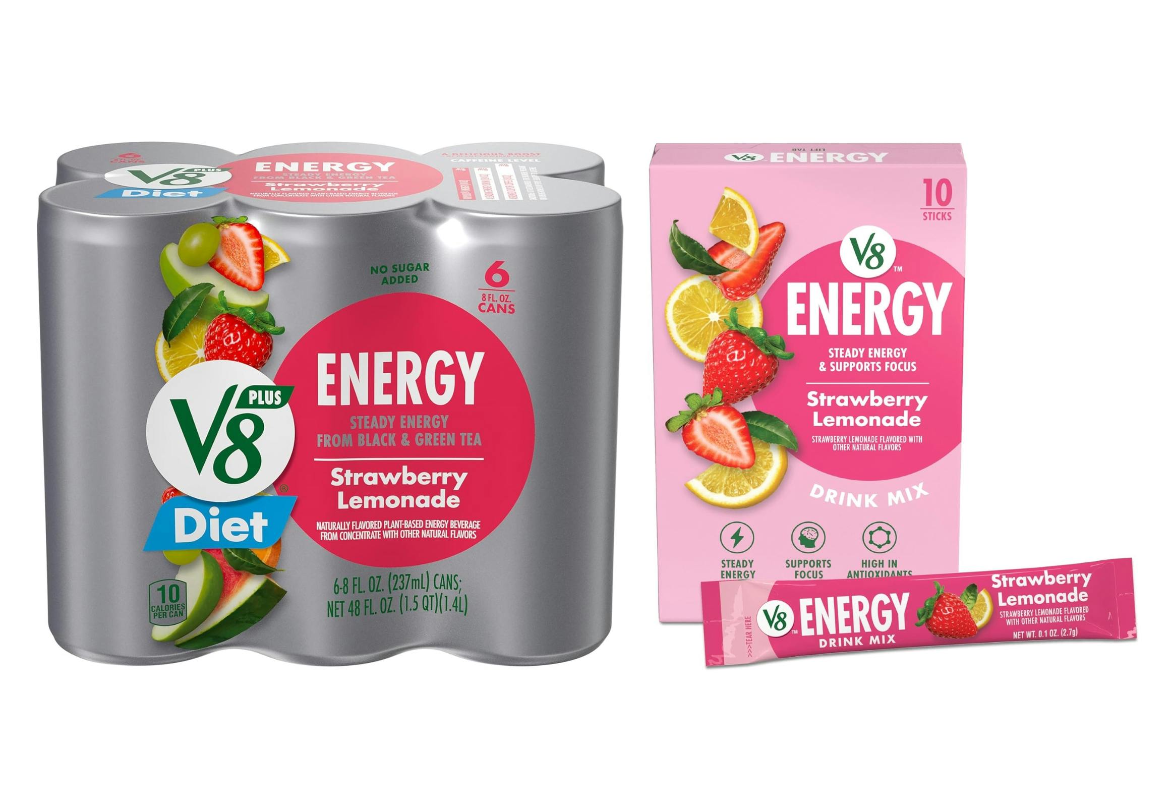V8 Diet Energy 6-Pack and Drink Mix