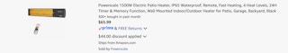 Amazon Electric Patio Heater 2026