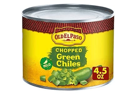 2 Old El Paso Mild Chopped Green Chiles