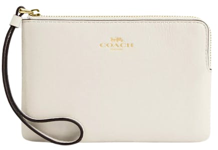Coach Corner Zip Wristlet
