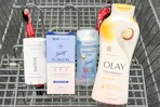 P&G personal care products in a shopping cart
