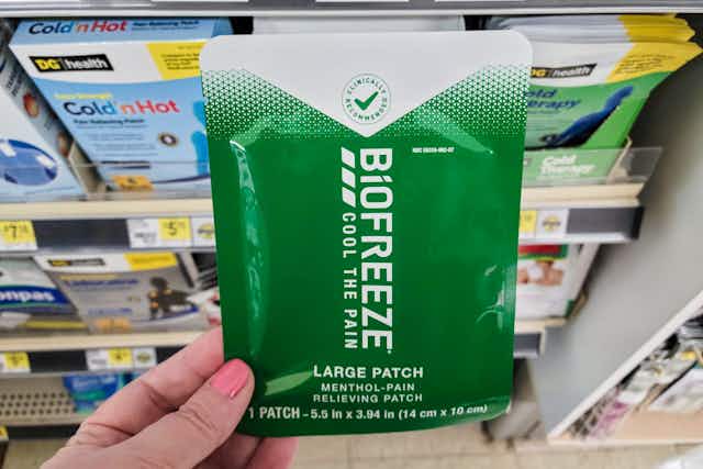 Free Biofreeze Pain Relief Patch at Dollar General card image