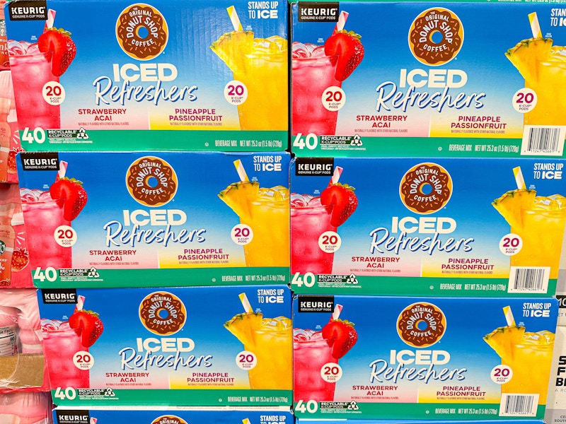 boxes of donut shop iced refreshers