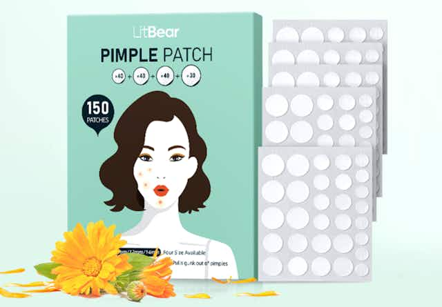 150-Count Pimple Patches, as Low as $3.59 on Amazon card image