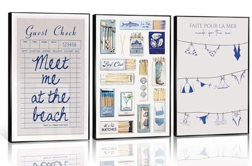 Coastal Bikini Wall Art Set