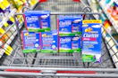 shopping cart with claritin allergy products