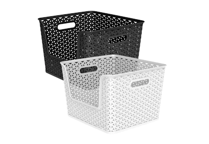 2 Brightroom Y-Weave Storage Bins