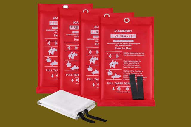 Emergency Fire Blanket 4-Pack, Just $17.71 on Amazon (Reg. $40) card image