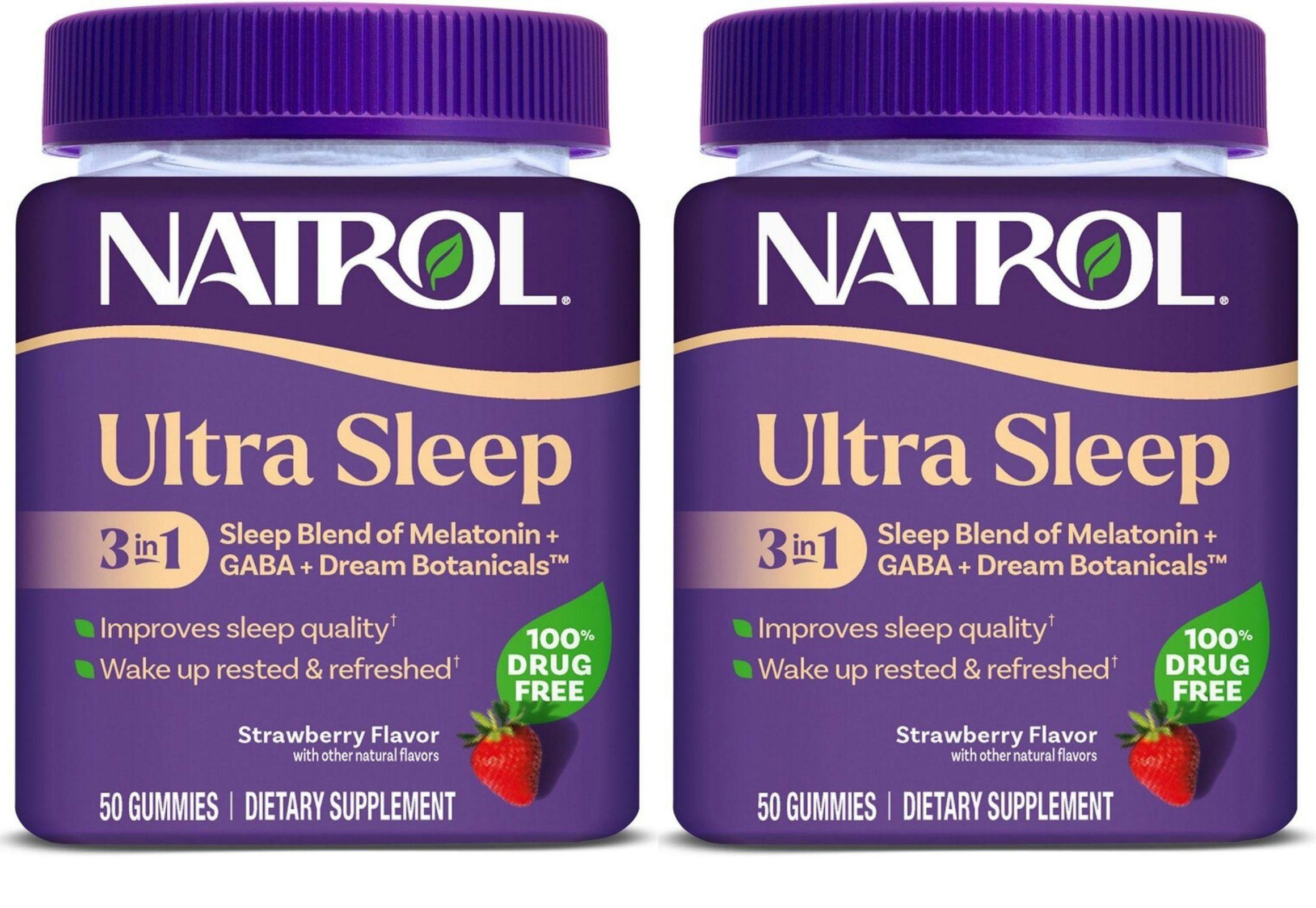 2 Natrol Ultra Sleep Gummies Jars