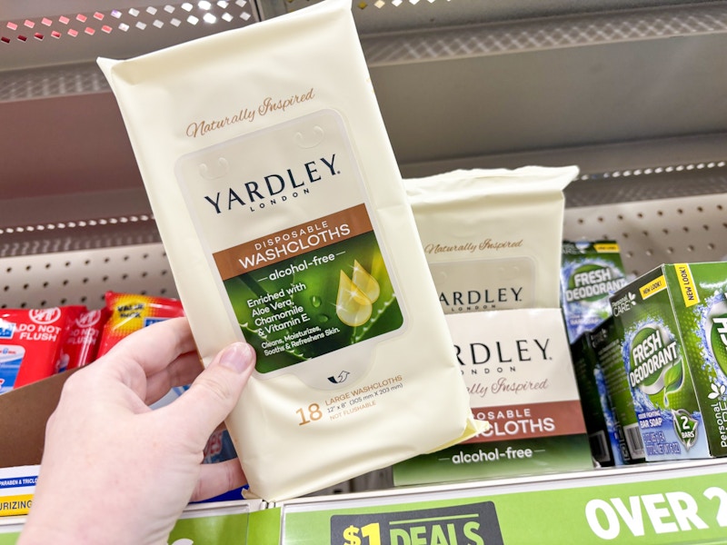 dollar general yardley washcloths