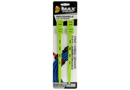Duck Max Strength Reusable Tie Straps