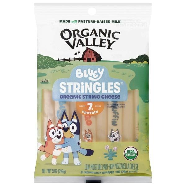 2 Organic Valley String Cheese Packs