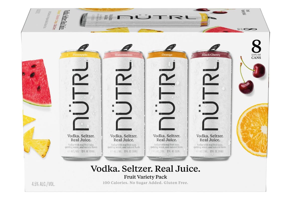 Nutrl Vodka Hard Seltzers 8-Pack