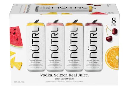 Nutrl Vodka Hard Seltzers 8-Pack