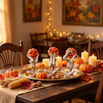 Meditation Pumpkin & Skull Set