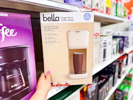 Bella Single-Serve Coffee Maker, Now $23.74 at Target (Reg. $49.99) card image