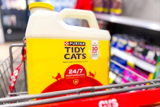 tidy cats litter in a cart