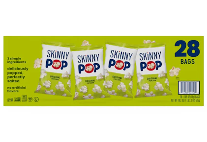Skinny Pop Popcorn 28-Pack