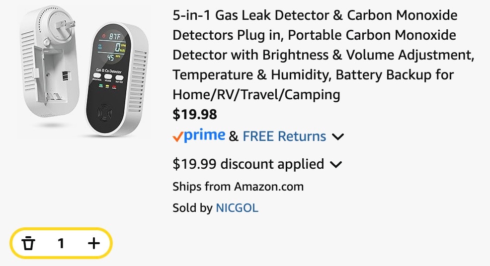 carbon monoxide detector