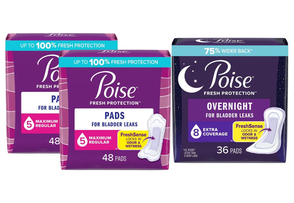 3 Poise Incontinence Products