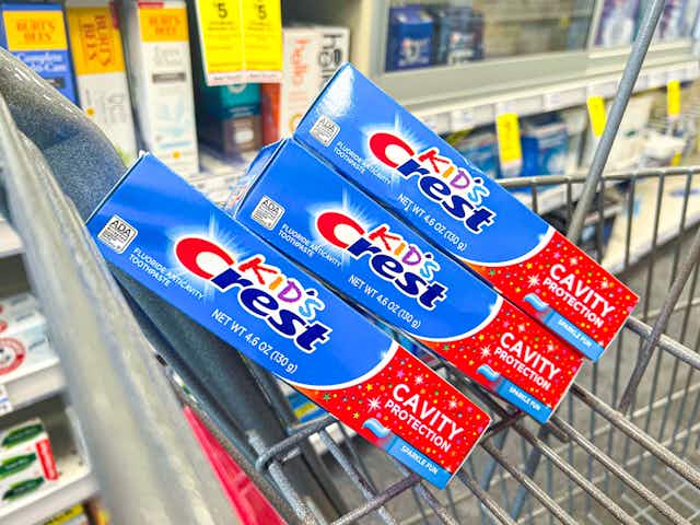 Kid's Crest Toothpaste, Only $0.66 at CVS card image