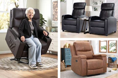 3 different recliner chair styles from Wayfair