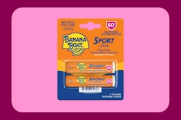 Banana Boat Lip Sunscreen 2-Pack, as Low as $3.83 on Amazon card image