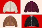 4 different colors of the Wonder Nation Kids Boucle Jacket