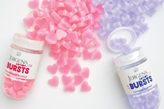 Bottles of Jergens Lotion Bursts 