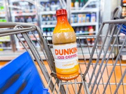 Get a Bottle of Dunkin' Iced Coffee for $3.84 With Ibotta at Walmart card image